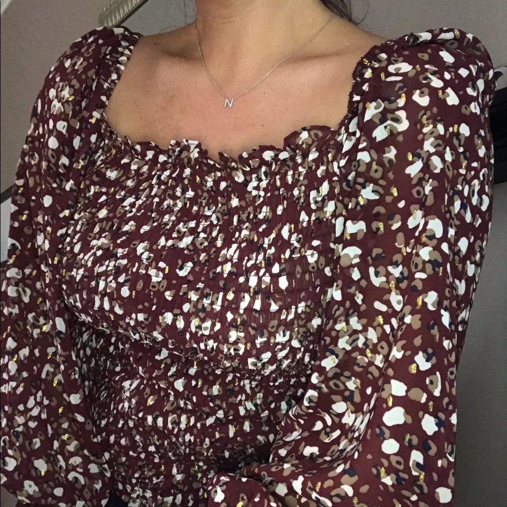 She + Sky rouched top